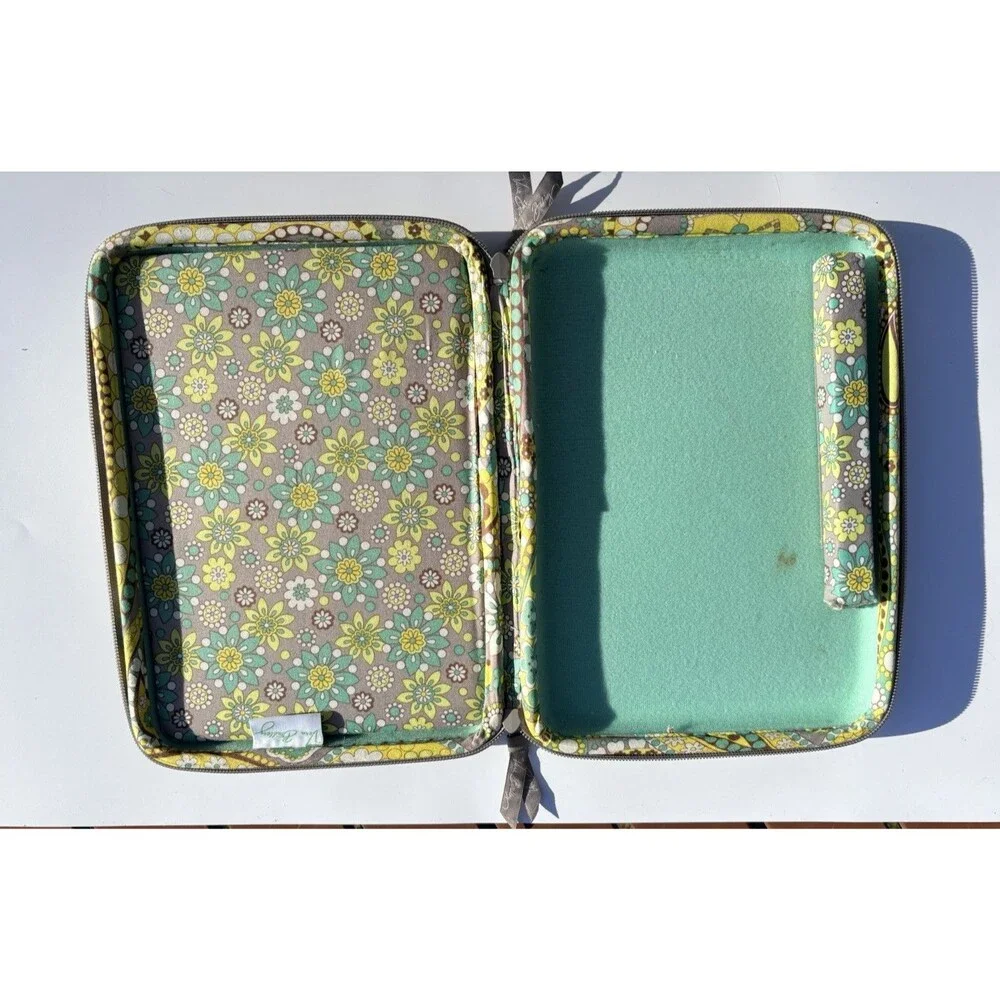 Vera Bradley Retired Lemon Parfait Turquoise Paisley mini computer Hard Case